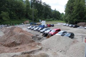 10.06.2016 Baubeginn mit dem 2. Teilabschnitt des Parkplatzreals