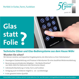 Technische Gläser und Glas-Bediensysteme aus dem Hause Wöhr